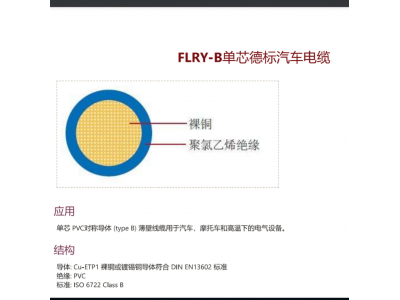 德標(biāo)(歐洲,德國(guó))汽車(chē)電纜如何選擇?